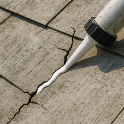 屋根のひび割れ